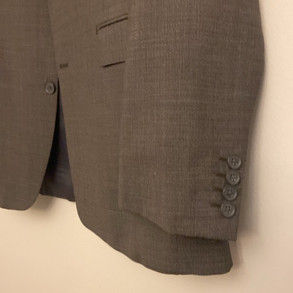 Saks Fifth Ave Men’s Trim Fit Suit 44 L Pants 37 - Picture 6 of 15